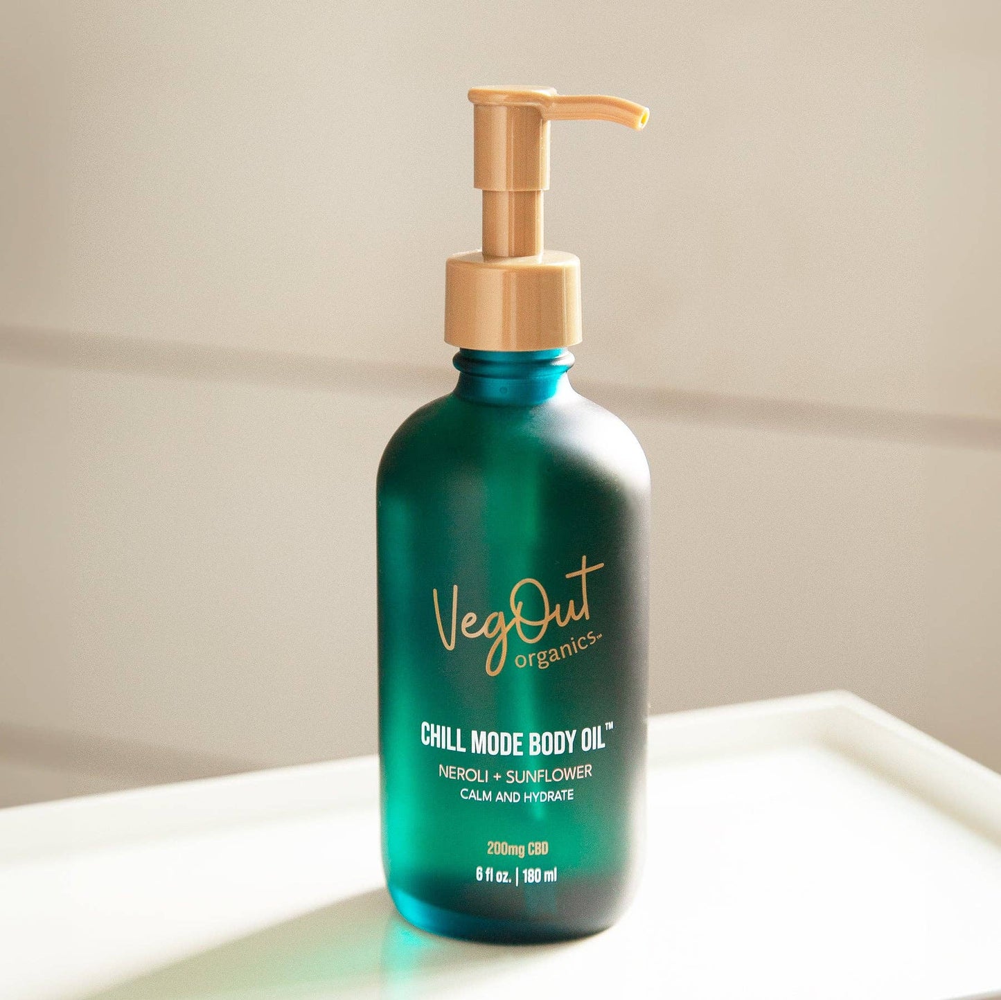 You'll Chill Out with this Neroli & Sunflower Restorative Aromatic Body Oil.